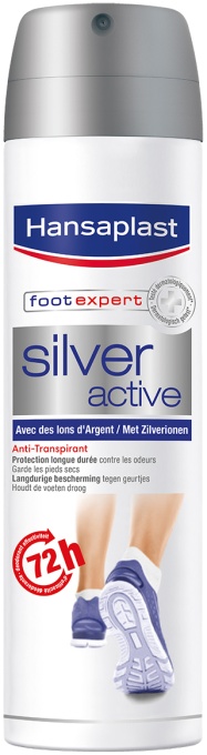 Hansaplast Silver Active Deodorant Pentru Picioare Anti-Transpirant 150ml - Img 1