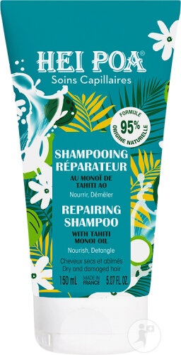 Hei Poa Șampon Reparator Cu Monoï Din Tahiti Pentru Păr Uscat Și Deteriorat Tub 150ml - Img 1