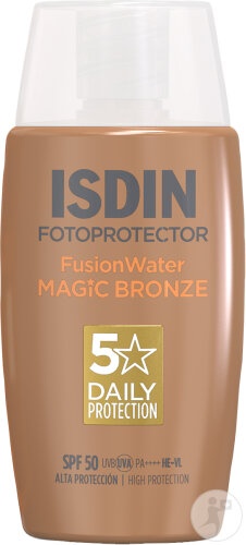 Isdin Fotoprotector Fusion Water Color Crema De Soare Tinted Bronze Spf50 Sticla 50ml - Img 1