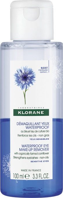 Klorane Cu Albăstrele Bio Demachiant Ochi Waterproof Ochi Sensibili100ml - Img 1