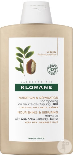 Klorane Cupuaçu Bio Șampon Regenerant Și Anti-Rupere Pentru Părul Foarte Uscat Și Deteriorat 400ml - Img 1