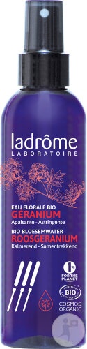 Ladrôme Apă Florală De Geranium Bio Calmante Și Astringentă Spray 200ml - Img 1