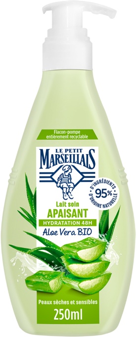 Le Petit Marseillais Lapte Calmant Pentru Piele Uscată Și Sensibilă Flacon Dozator 250ml - Img 1