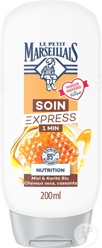 Le Petit Marseillais Soin Express 1 Min Nutriție Miere Unt De Shea Ecologic Flacon De 200ml - Img 1