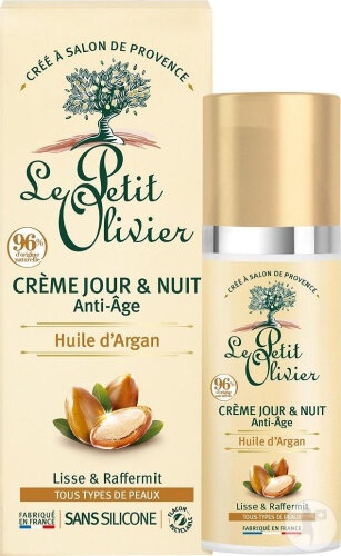 Le Petit Olivier Crema De Zi Si Noapte Anti-Age Ulei De Argan Flacon 50ml - Img 1