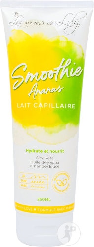 Les Secrets de Loly Smoothie Ananas Lapte Capilar Par Uscat Cret Si Foarte Cret Tub 250ml - Img 1