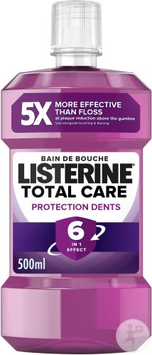 Listerine Total Care Apă De Gură Pentru Protecție Dentară Flacon 500ml - Img 1