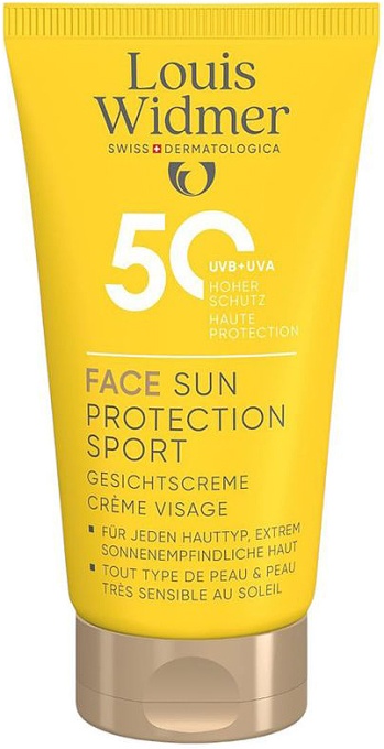 Louis Widmer Face Sun Protection Sport SPF50 Protecție Solară Pentru Față Tub 50ml - Img 1