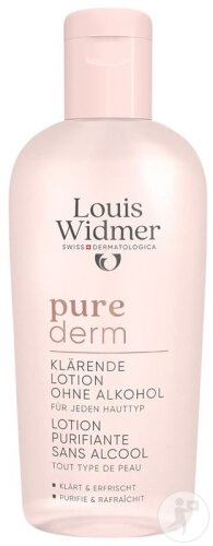 Louis Widmer Purederm Loțiune Purifiantă Fără Alcool Și Fără Parfum Flacon 200ml - Img 1