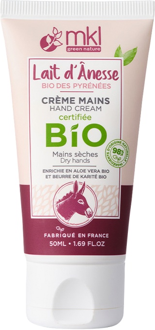 MKL Green Nature Cremă De Mâini Organică Reparatoare Și Hrănitoare Cu Lapte De Măgar 50ml - Img 1