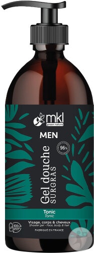 MKL Green Nature Gel De Duș Bărbați Surgras Tonic Corp Păr Față 1l - Img 1