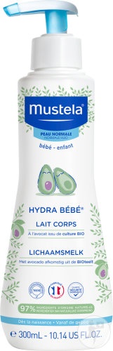 Mustela Bébé-Enfant Lait Hydra Bébé Lapte Pentru Corp Piele Normală Flacon Cu Pompa 300ml - Img 1