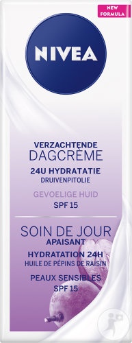 Nivea Essentials Cremă De Zi SPF15 + Sensitive 24h Pentru Piele Sensibilă 50ml - Img 1