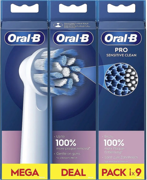 Oral-B Rezerve EB60 Sensitive Clean 9 Bucăți - Img 1