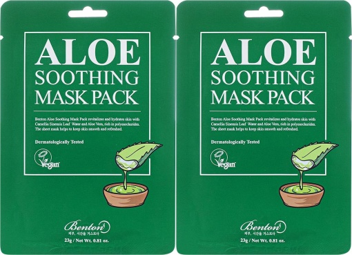 Pachet Aloe Soothing Mask Pack Mască De Față 2x23g - Img 1