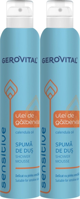 Pachet Gerovital Spumă De Duș Sensitive 2x200ml - Img 1