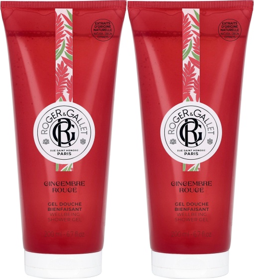 Pachet Roger&amp;Gallet Gingembre Rouge Gel De Duș 2x200ml - Img 1
