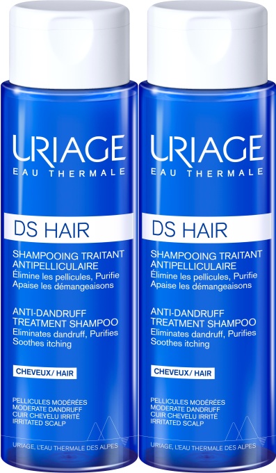 Pachet Uriage DS Hair Șampon Tratament Antimătreață 2x200ml - Img 1