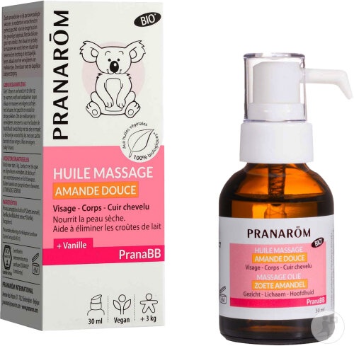 Pranarôm Pranabb Ulei De Masaj Cu Migdale Dulci Bio 30ml - Img 1