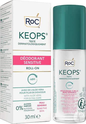Roc Keops Deodorant Sensitive Roll‑On Piele Fragilă 30ml - Img 1