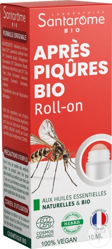 Santarome Roll-On Bio După Înțepături Insecte Cu Uleiuri Esențiale 10ml - Img 1