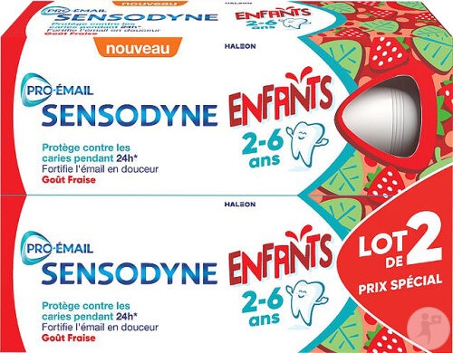Sensodyne Pastă De Dinți Copii 2 6 Ani Aromă De Căpșuni 2x50ml - Img 1