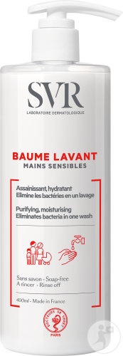 SVR Balsam Hidratant Fără Săpun Pentru Spălarea Mâinilor Sensibile 400ml - Img 1