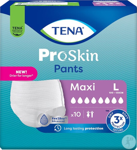 Tena ProSkin Pants Maxi Large 10 Bucăți - Img 1