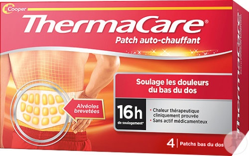 Thermacare Patch De Căldură Pentru Dureri De Spate Și Mușchi 4 Bucăți - Img 1