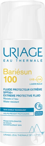 Uriage Bariésun 100 Fluid Protector Extrem SPF50+ Piele Cu Intoleranta Solara Flacon Dozator 50ml - Img 1