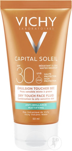 Vichy Capital Soleil Emulsie Matifiantă Anti-Strălucire SPF30 Pentru Ten Mixt/Gras 50ml - Img 1