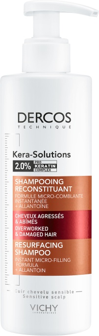 Vichy Dercos Kera-Solutions Șampon Regenerant Păr Agresat Și Deteriorat Flacon Dozator 250ml - Img 1