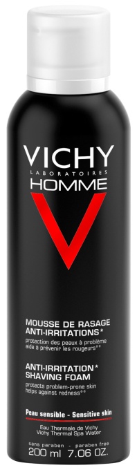 Vichy Homme Spumă De Ras Anti-Iritare Piele Sensibilă Spray 200ml - Img 1