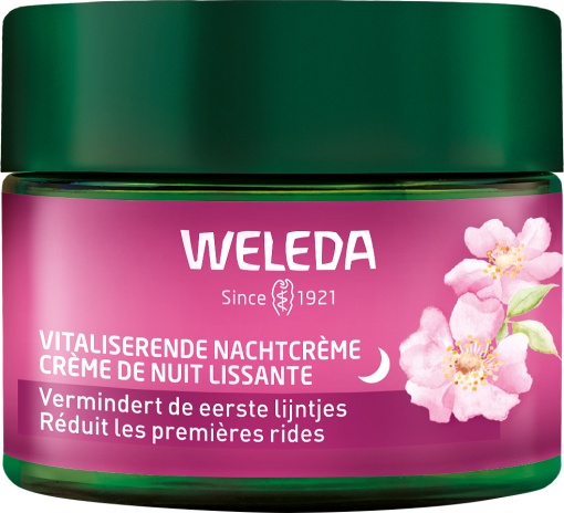 Weleda Cremă De Noapte Calmantă Trandafir Sălbatic Și Ceai Alb 40ml - Img 1