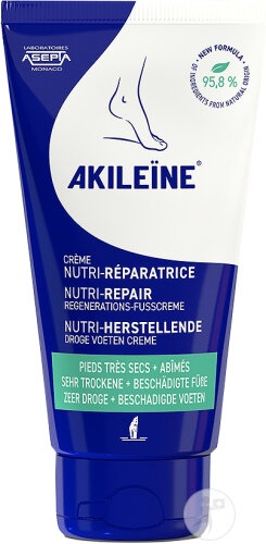Akileïne Cremă Nutri-Reparatoare Picioare Foarte Uscate Deteriorate Tub 75ml - Img 1