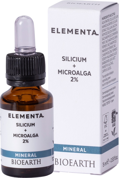 Bioearth Elementa Mineral Ser Cu Siliciu Şi Microalgă 2% 15ml - Img 1