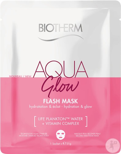 Biotherm Aqua Glow Flash Mask Mască Hidratantă Pentru Față 1 Bucată - Img 1