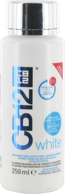 CB12 White Apă De Gură Flacon 250ml - Img 1