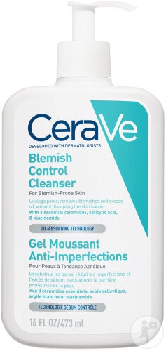 Cerave Blemish Control Acne Gel Spumant Anti-Imperfectiuni Fata Si Corp 473ml - Img 1