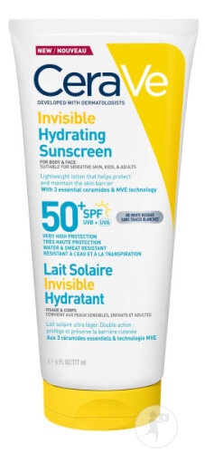 Cerave Invisible Sun Factor De Protecție Solară Hidratantă Invizibilă SPF50 177ml - Img 1