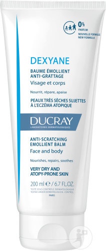 Ducray Dexyane Balsam Emolient Anti-Pruriginos Fata Corp Piele Foarte Uscata Tub 200ml - Img 1