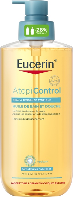 Eucerin AtopiControl Ulei De Baie Şi Duş Pentru Piele Cu Tendință Atopică 400ml - Img 1