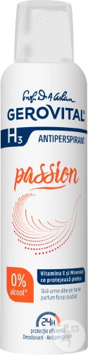 Gerovital H3 Antiperspirant Deodorant Passion 150ml - Img 1