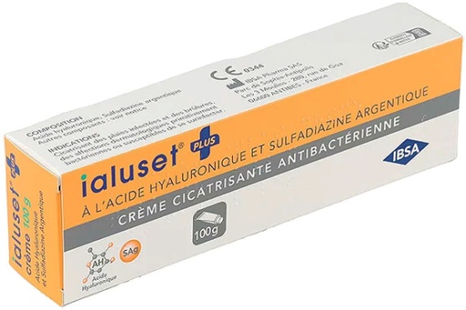 Ialuset Plus Cremă Cicatrizantă Antibacteriană Tub 100g - Img 1
