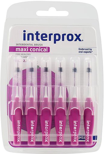Interprox Premium Maxi Periuțe Interdentare Violet 6mm 6 Bucăți - Img 1