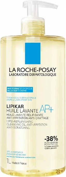 La Roche-Posay Lipikar Ulei De Curățare AP+ Piele Cu Tendință Atopică 1L - Img 1