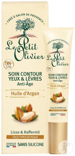 Le Petit Olivier Cremă Contur Ochi Și Buze Anti-Îmbătrânire Cu Ulei De Argan 15m - Img 1
