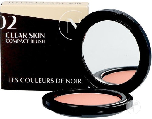 Les Couleurs De Noir Clear Skin Compact Blush 02 Peach And Pink 1 Bucată - Img 1