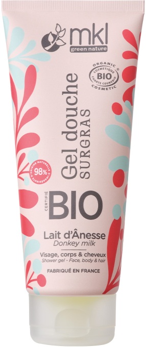 MKL Green Nature Gel De Duș Cu Lapte De Măgăriță Bio 200ml - Img 1