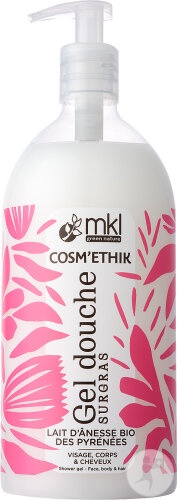 Mkl Green Nature Gel De Duș Lapte De Măgăriță Cu Pompă 1l - Img 1